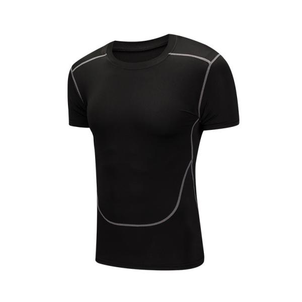Cheap Polyester Printed Blank T Shirts Jogging Slim Fit Physical Exercise for sale