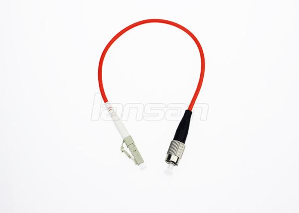 Cheap FC To LC OS2 Single Mode Fiber Optic Patch Cord Simplex / Duplex Low Insertion Loss for sale