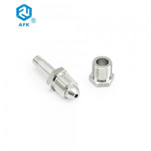 Best UNI4412 316 Stainless Steel Tube Fittings NPT Male Gas Cylinder Connector wholesale