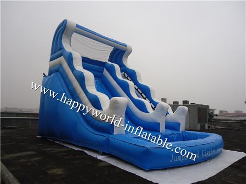 Cheap water slide pool , inflatable water slide pool , child pool with water slide for sale
