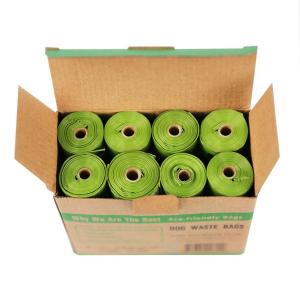 Corn Starch Compostable Pet Waste Bags , Flat Compostable Bin Liners