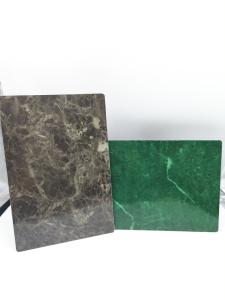 Stone Grain ACP Plastic Sheet 6mm High Gloss Composite Pvc Cladding