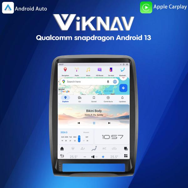 Cheap VIKNAV 13.8 inch Car Radio For Dodge Durango 2011-2013 Tape Recorder Android 13 ODM for sale