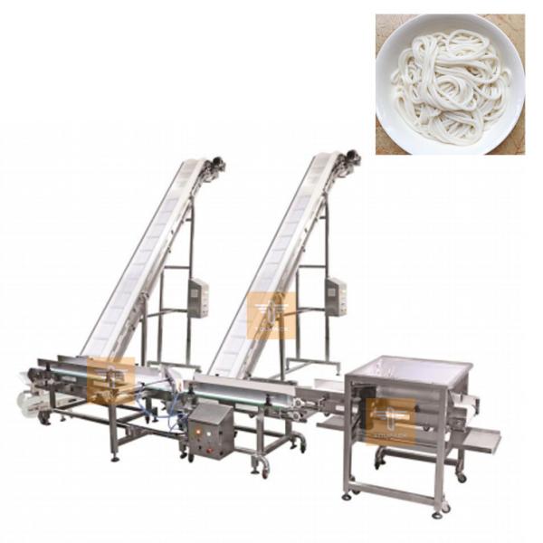 Cheap Automatic Conveying System For Rice Noodles Food Grade Belt Inclined Conveyor for sale