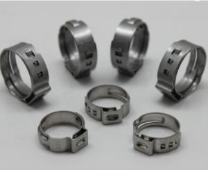 China Stainless Steel Cv Joint Boot Clamp Ear Type Hose Clamps on sale