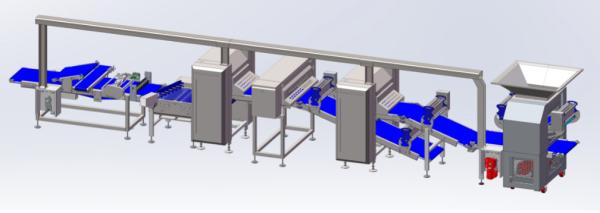 Cheap Flexible Pastry Dough Laminator Machine With Multirollers Modular Structure for sale