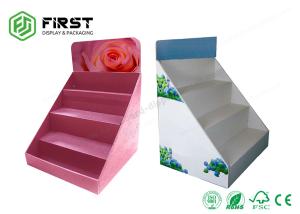 China Foldable Cardboard Counter Top Display Custom Color Printed Retail PDQ Corrugated Display on sale