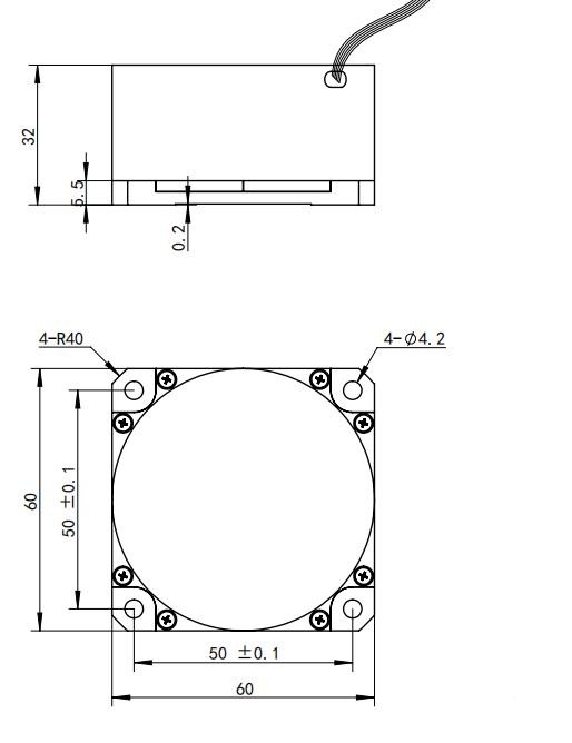 Advanced Electronic Gyroscope Sensor Versatile And Easy To Scale Factor Non-linearity≤10 (ppm)