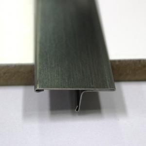 China 304 316 201 Tile Leveling System Customized Stainless Steel Metal Tile Trim For Wall Decoration T Shape Tile Profiles on sale