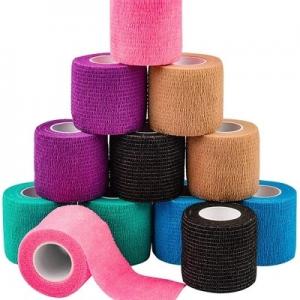 China Self Adhesive Bandage Wrap Athletic Tape, Vet Wrap, Tattoo Grip Tape Wrap，Ankle Tape, Cohesi on sale