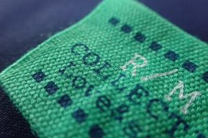 Best Rectangle Screen Printing Custom Woven Labels For Clothes，Hats wholesale