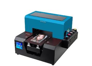 Professional Durable A4 UV Flatbed Printer / Pu Printing Machine 6 Colors