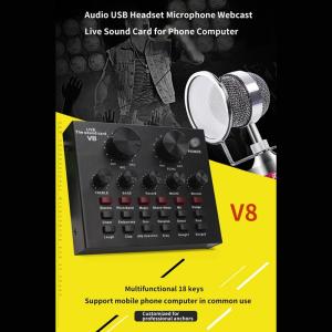 China Audio Set Interface External Sound Recording Microphone Usb Live Streaming Voice Changing on sale