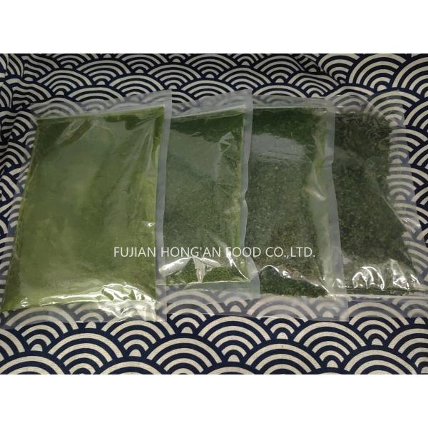Food Grade Nutrient Rich Green Aonori Dried Seaweed Dry Processed Crispy Snack with Umami Flavor