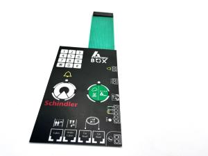 China Clear LED Windows 6 Layers Polyester Custom Membrane Keypad With 1 Million Life Cycles on sale