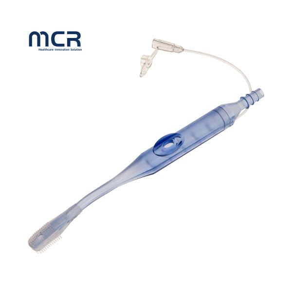 Cheap Soft Silicone Head Suction Toothbrush System With Injection Port for sale