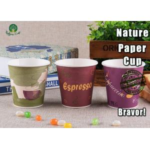 China Takeaway 8 Oz Pla Paper Coffee Cups , Disposable Paper Soup Cups With Lids on sale