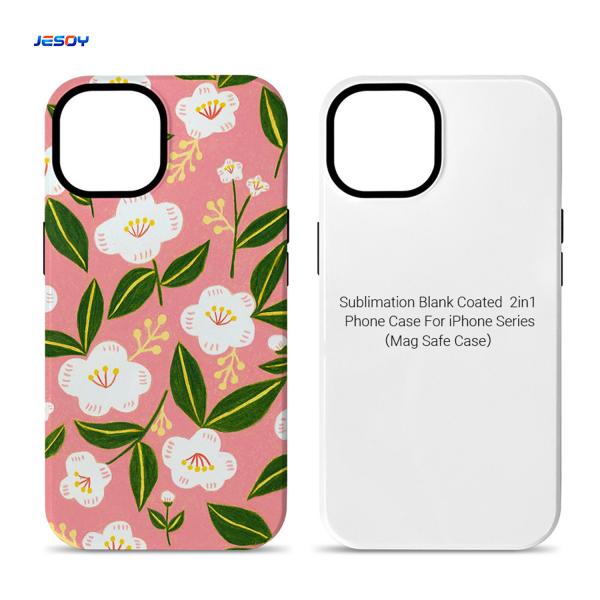 Cheap Magnetic Coating 2 In 1 3D Sublimation Phone Case For IPhone Blank Cover for sale