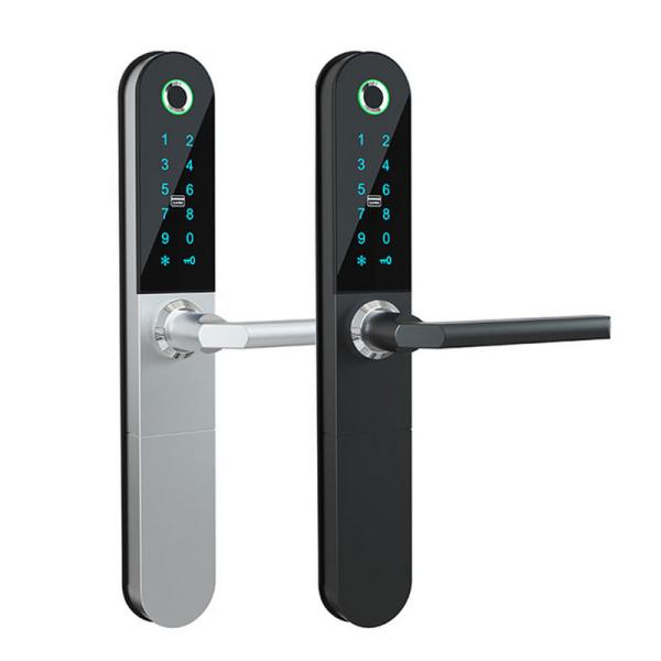 Cheap TT Smartlife Security Fingerprint Wifi Smart Door Lock With Keypad for sale
