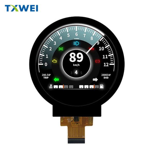 Customized 2.76 circular TFT LCD display module with 550nits and 480 * 480