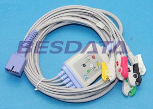Best Disposable 5 Lead ECG Placement , ECG Lead Clips IEC / AHA Standard TP3010 wholesale