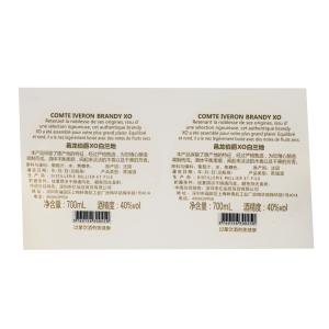 Best Adhesive Waterproof Wine Sticker Labels Clear Transparent Roll Logo Custom Printing wholesale