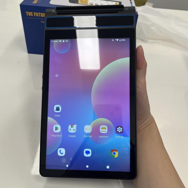 Cheap Android POS Terminal With 2.4 Inch Customer Display Capacitie Five Point Touch And Tms for sale