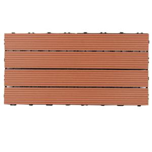 China SGS 30x60cm Outdoor Interlocking Composite Patio Decking Tiles on sale