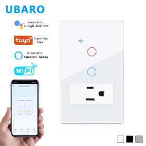 Best US Standard Type 118 WIFI 2 Gang Switch And Socket Combination wholesale