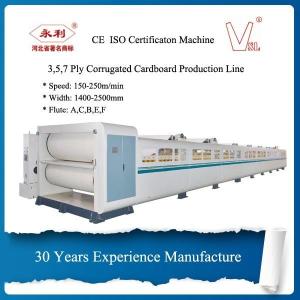 High Speed Corrugated Cardboard Making Machine Computer Controlled
