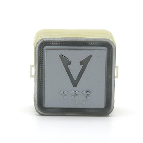 Cheap 12V 27mm Square Push Button Alarm Button In Elevator Car Operating Panel for sale