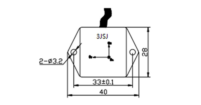 K-3JSJ-300 Small Size Triaxial Accelerometer Sensor Module With High Frequency 0.5~4.5V Analog voltage output