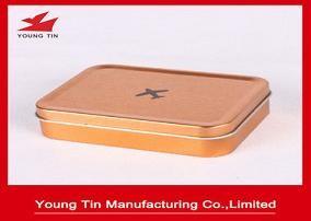 Cheap Empty Rectangle Mini Tin Box Plain Simple Color Printed For Toys Packaging for sale