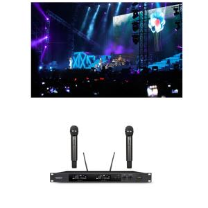 Best Wireless Handheld Dynamic UHF Microphone System 200ft With Rechargeable Receiver wholesale