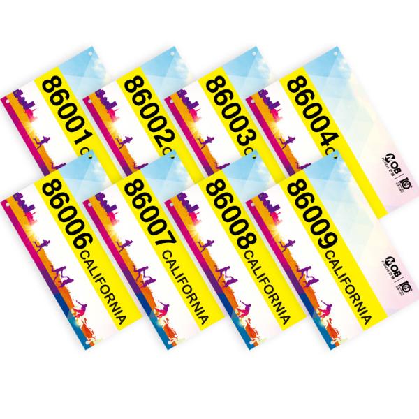 Cheap Identification Tyvek Race Bibs For Running Events Printable Tearproof for sale