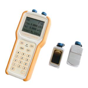 China Clamp On data logger battery operated Mobile Handheld Flow Meter with Sensor For Water on sale