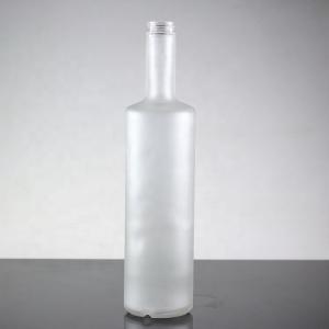 Best 750ml Industrial Frosted Glass Vodka Bottle for Maunfacture and Trading wholesale