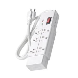 6 outlet Power Strip and Extension Socket With 15A Circuit Breaker Surger Protector Reset Switch