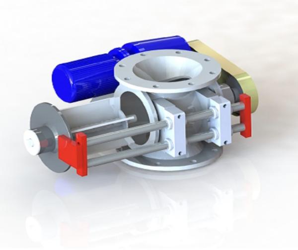 Cheap 30L Small Rotary Airlock Valve Material Control Air Lock Rotary Valve for sale