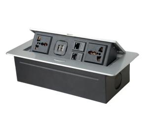 Flip Cover Desktop pop up power outlet uninvesal standard Socket Outlets for office desk /kitchen workstation