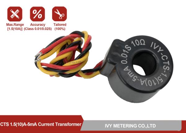 Cheap 1.5A 10A Transformer Current Sensor Industrial Electronic Components With Busbar Design for sale