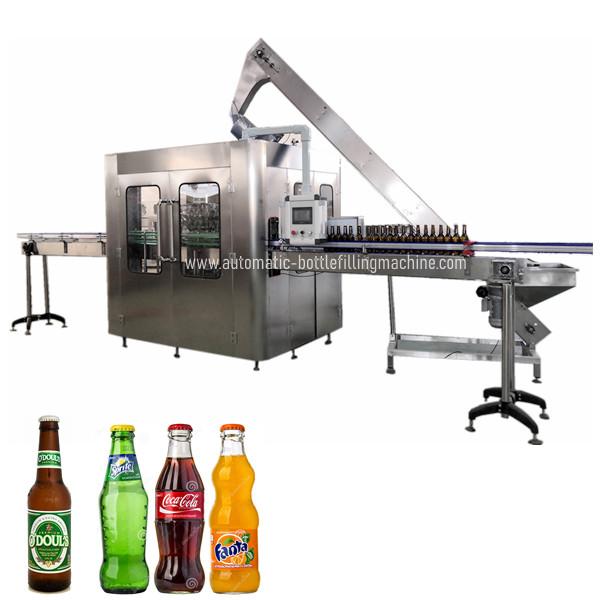 Cheap 750ml Beer Glass Bottle Filling Machine with rotary capping function for sale