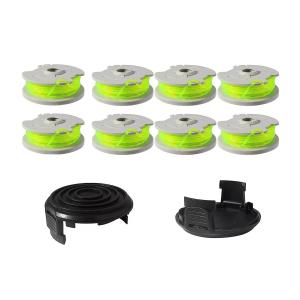 20ft 0.080 String Trimmer Line for Weed Eater String Edger Line Refills Parts Auto-Feed with Covers (8 Spool)