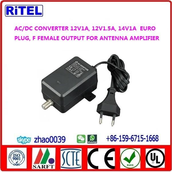 Cheap AC/DC converter 24V150mA power adaptor, power supply power feeder for catv matv smatv drop amplifier, mast amplifier for sale