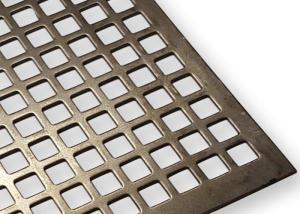 China Square Hole Perforated Metal Screen Provides More Large Circulation Area for Filtering, Screening and Ventilation on sale