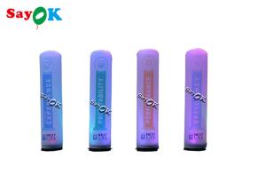 China 2m 7ft Inflatable Lighting Decoration Advertising Air Column With Full Color Printing on sale