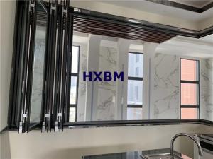 Hurricane Proof Interior Folding Doors 6063 -T5 Aluminum Profile With Safety Glass