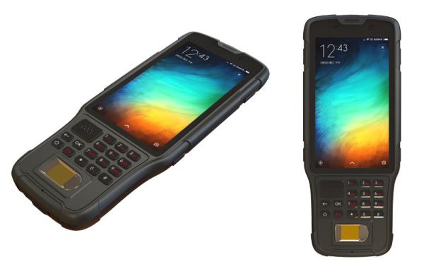 Cheap Handheld Android Biometric Fingerprint Scanner Tablet PC Barcode Scanner for sale
