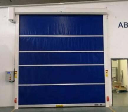 Cheap Industrial Automatic PVC Fabric High Speed Performance Fast Acting Rapid Rise Overhead Quick Roll up door for sale