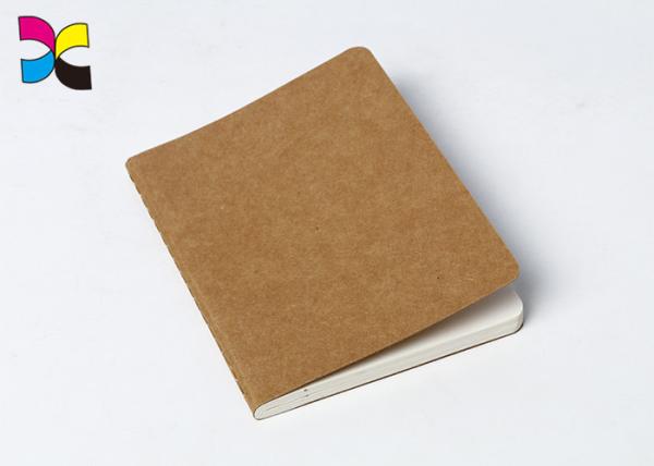 Cheap A4 / A5 / A6 Kraft Paper Custom Printed Notebooks With Perfect Binding / Promotional Journals Notebooks for sale